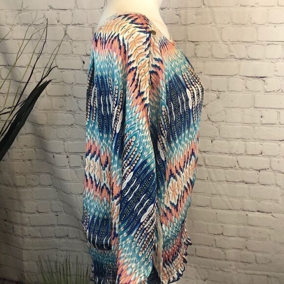 Halo multiprint cold shoulder top - Picture 6 of 6